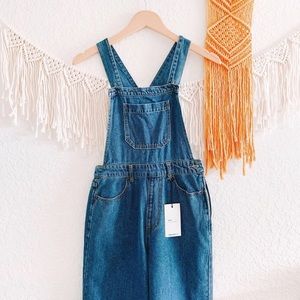 Wide Leg Overalls
